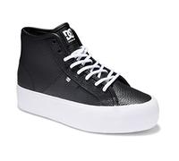 DC Shoes Manuale Hi WNT, Scarpe da Ginnastica Donna, Nero Bianco, 38.5 EU