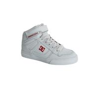DC Shoes Pure High-Top Ev, Scarpe da Ginnastica, Grigio/Rosso, 36 EU