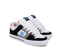 DC Shoes Pure - Scarpe da ginnastica da donna, colore nero/rosa/blu, Nero Rosa Blu, 38 EU