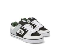 DC Shoes Pure, Scarpe da Ginnastica Uomo, Bianco, Nero, Verde, 45 EU