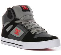 Dc Shoes Puro Hightop Gillet Pois con Lacci Uomo Tariner IN Motivo Grigio Rosso