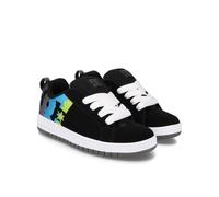 DC Shoes Ragazzi Court Graffik Scarpe da Skateboard, Black Multi White, 35 EU