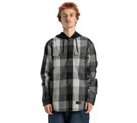 DC Shoes Ruckus - Camicia a maniche lunghe con cappuccio da uomo, Nero , L