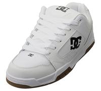 DC Shoes Scarpe da skate da uomo, colore bianco/nero/gomma, bianco e nero, 40.5 EU
