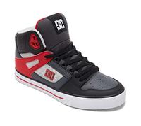 DC Shoes Scarpe da Skateboard Pure High-Top WC da Uomo, Grigio e Rosso., 43 EU