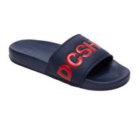 DC Shoes Dc Slide, Scarpe da Spiaggia e Piscina Uomo, Blu (Navy/Red Nrd), 38 EU