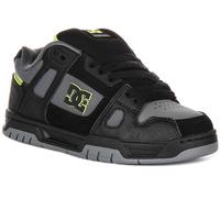 Dc Shoes Stag Lace Up Camo Chunky Sole In Pelle Unisex Trainer Nero UK 7 - 12