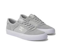 DC Shoes Teknic - Scarpe in Pelle per Uomo, Grigio e bianco, 43 1/3 EU