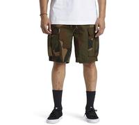 Dc Shoes - Tundra Cargo Short Walk Shorts per Uomo - Brown/Green/Black - Combo - XL