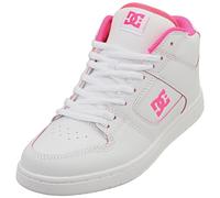 DC Shoes Women's MantECA 4 Mid White Pink Trainer - 39 EU