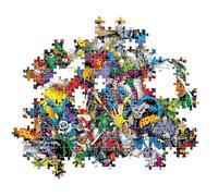 Clementoni - Impossible Puzzle - Dc Comics Justice League - 1000 Pezzi - Puzzle Difficile per Adulti con Supereroi, Made In Italy, 39863