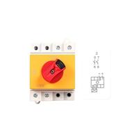 DC Solar Isolator Switch PV 1000V 32A 2P Din Rail Mounting Rotating Handle EKD6-DB32 AUOQKQUT(EKD6-32-2 (2P 32A))