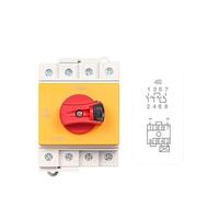 DC Solar Isolator Switch PV 1000V 32A 2P Din Rail Mounting Rotating Handle EKD6-DB32 NWPNLXEA(EKD6-32-4S (4P 32A))