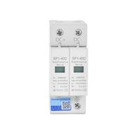 DC SP1 Dispositivo di protezione contro le sovratensioni SPD Scaricatore Casa a bassa tensione 1/2/3/4 Poli Protezione contro le sovratensioni 1 Pz(White,DC500V_20-40KA_3P)