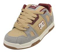 DC Stag Mens Skate Trainers Tan Grey - 42 EU