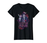 DC Suicide Squad Joker Harley Quinn Amore Pazzo Maglietta, Donna, Nero, 3XL