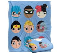 Dc Super Friends Easter Egg Heads Coperta super morbida al tatto setoso - 152 x 127 cm
