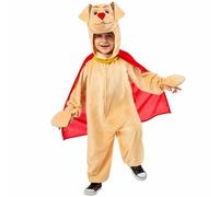 Rubies Costume Krypto DCP per bambini, Tuta con cappuccio e mantello Ufficiale Warner, per Carnevale, Natale, Halloween, Feste e Compleanni.