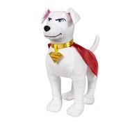DC Superman - Peluche a forma di cane, 32 x 32 cm, Super Man per bambini, DC Comics Superman Core Krypton