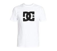 DC T-Shirt a Maniche Corte da Uomo Star, Bianco/Blu Navy, L