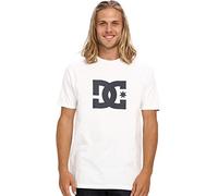 DC T-Shirt a Maniche Corte da Uomo Star, Bianco/Blu Navy, L