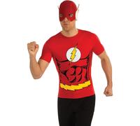 DC The Flash Costume Per Adulti Con Maglietta E Maschera | Grande