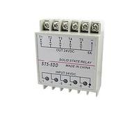 DC to DC Five 5 Phase Solid State Relay 5A 24V DIN Rail Mount PN5-5DD, Parti
