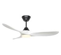 Dc Ventilatore con Telecomando LED Regolatore Eco Genuino 122 CM Nero Bianco [EEK: F]