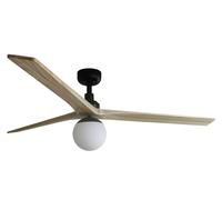 Dc Ventilatore da Soffitto con Luce Klim L Quercia 150 CM Risparmio Energetico [EEK: Non valutato]