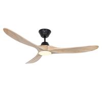 Dc Ventilatore da Soffitto con Telecomando LED Luci Ventola Genuino Nero Legno [EEK: F]