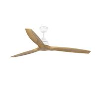 Faro ALO L Ventilatore bianca/legno DC - nero acciaio 33728DC