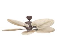 Dc Ventilatore da Soffitto Telecomando Caribbean Dream Marrone Palma Ventola [EEK: Non valutato]