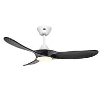Dc Ventilatore Telecomando LED Regolatore Eco Genuino 122 CM Bianco Nero [EEK: F]