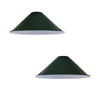 DC Voltage 2pcs Lampada A Sospensione Moderna Paralume Conico Grigio Metallo 22cm Lampadario A Soffitto Facile Da Montare Attacco E27 Plafoniera Design Per Cucina Soggiorno Corridoio Bar