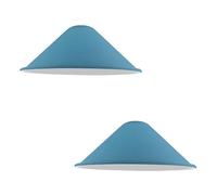 DC VOLTAGE 2pcs Lampada A Sospensione Moderna Paralume Conico Grigio Metallo 22cm Lampadario A Soffitto Facile Da Montare Attacco E27 Plafoniera Design Per Cucina Soggiorno Corridoio Bar