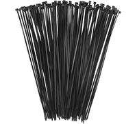 DC VOLTAGE cableties - Fascette fermacavi, colore nero, 150 x 1,9 mm, confezione da 100, in nylon di alta qualità, multiuso, con meccanismo autobloccante, per casa, giardino, ufficio e fai da te