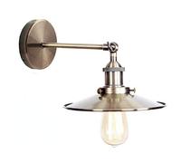 DC VOLTAGE Lampada Da Parete Moderna In Metallo Ottone verde Attacco Lampadina E27 Braccio Oscillante A 180 Gradi Paralume A Cono 22cm Montaggio Facile Lampada Sospensione Per Camera Da Letto Ufficio