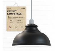 DC VOLTAGE Moderna Lampada a Sospensione Con Paralumi In Metallo bianco neroForma a Cupola Curva Attacco E27 Facile da Installare Per Cucina Corridoio Ufficio Apparecchi di Illuminazione a Soffitto.