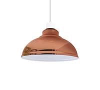 DC VOLTAGE Moderna Lampada a Sospensione Con Paralumi In Metallo Oro Rosa Forma a Cupola Curva Facile da Installare su Attacchi E27 Per Apparecchi di Illuminazione da Soffitto Per Cucina