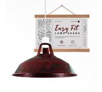 DC VOLTAGE Paralume in metallo retrò moderno, paralumi da soffitto, stile vintage industriale, 30 cm, facile da montare, protezione per lampadina, illuminazione a sospensione, camera da letto, cucina