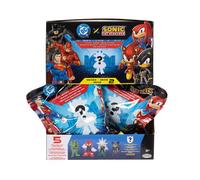 Dc x sonic - assortimento di personaggi articolati 6 cm - wave 2