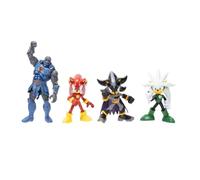 DC x Sonic Multipack Action Figure 13 cm con Sonic - The Flash, Silver - Green Lantern e Shadow - Batman, include figura esclusiva Darkseid 18 cm, altamente articolate e dettagliate