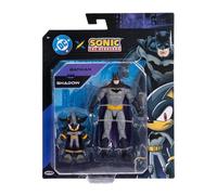 DC x Sonic Shadow nei panni di Batman - Action Figure Multipack 5” con dettagli da collezione, licenza ufficiale Jakks Pacific, gioco ed esposizione per fan di Sonic e DC Comics