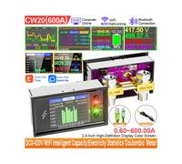 DC0-420V 600A/420V WiFi Tuya Digital Tester di Rilevamento Della Capacità Della Batteria al Litio con Display CC e Misuratore di Tensione di