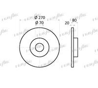 DC07.111 FRIGAIR Disco freno per OPEL