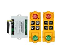 DC12/24/36 4CH Telecomando senza fili Interruttore della luce LED Uscita relè Trasmettitore radio impermeabile e ricevitore 433,Segnale Super Stabile(1receiver 2remote)