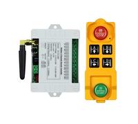 DC12/24/36 4CH Telecomando senza fili Interruttore della luce LED Uscita relè Trasmettitore radio impermeabile e ricevitore 433,Segnale Super Stabile(1receiver 1remote)