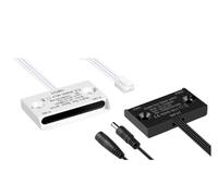 DC12-24V Door Sensor Switch LED Under Cabinet Lights Wardrobe Cupboard IR Proximity Double Induction Switches(Dupont Wire,White Swtich)