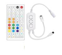 DC12-24V LED dimmer controller 2048Pixel dual-mode music timing with 44-key remote control suitable for 2812B 2811 SK6812 light strip(DC Single head)
