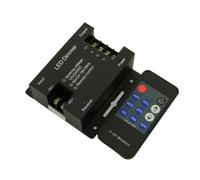 DC12-24V Segnale PWM dimmerazione continua telecomando senza fili Dimmer in acciaio a 11 tasti Dimmer monocromatico ad alta potenza